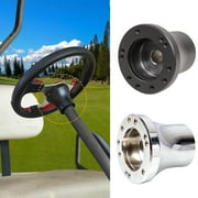 Taosunzt Steering Wheel Adapter Modified Parts Excellent Performance Aluminium Golf Cart Quick Release Hub Adapter for Yamaha/for Club Car Black